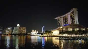 The signature skyline of Singapore